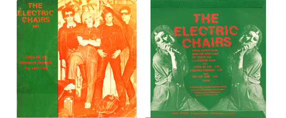 The Electric Chairs EP covers fron t and back